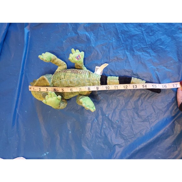 Webkins Plus Igunana Ganz Green Reptile Stuffed Animal Toy Logo Appx 16" - Picture 8 of 12